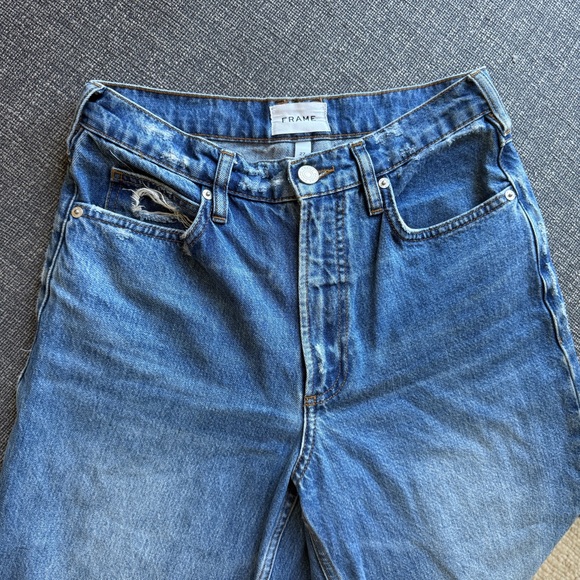 FRAME Denim High'N'Tight Wide Leg in Stearnlee Wash - Sz 27 - Picture 8 of 15